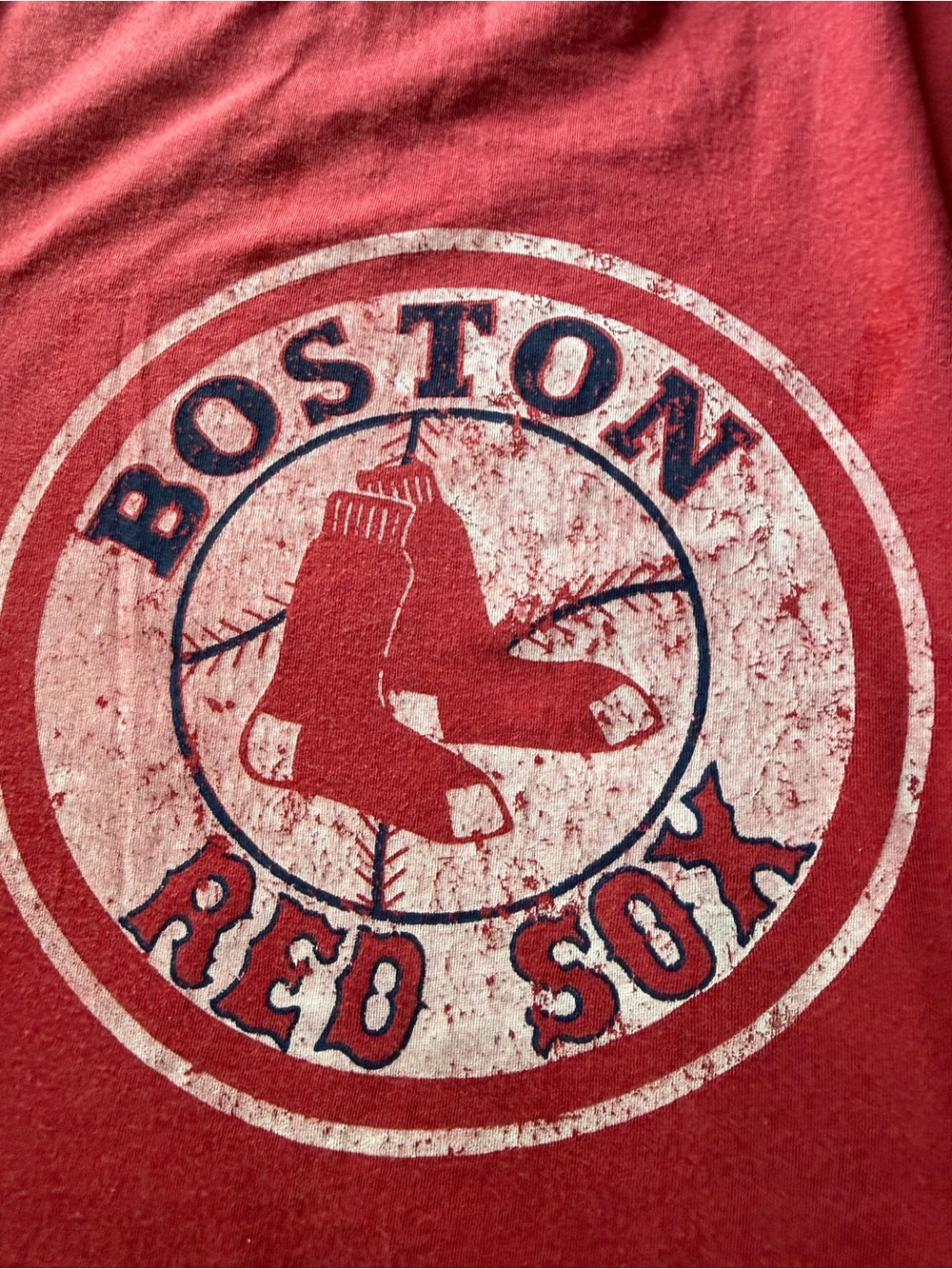 VTG Boston RedSox XL Cooperstown Collection x Red Jacket Distressed Graphic